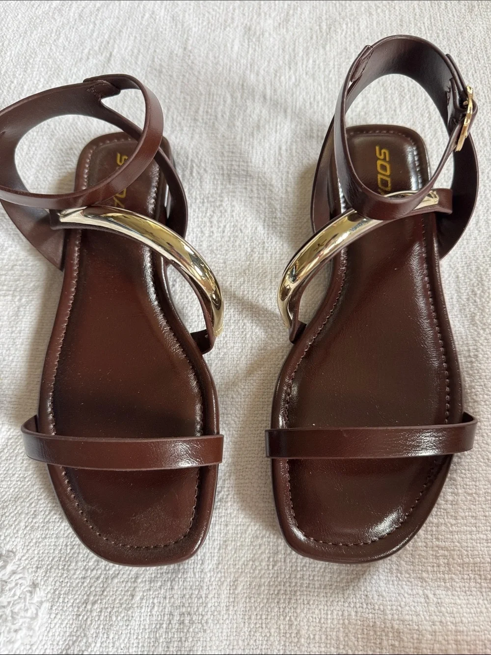 NWB-Soda Uptown Espresso Sandals-SZ 8.5